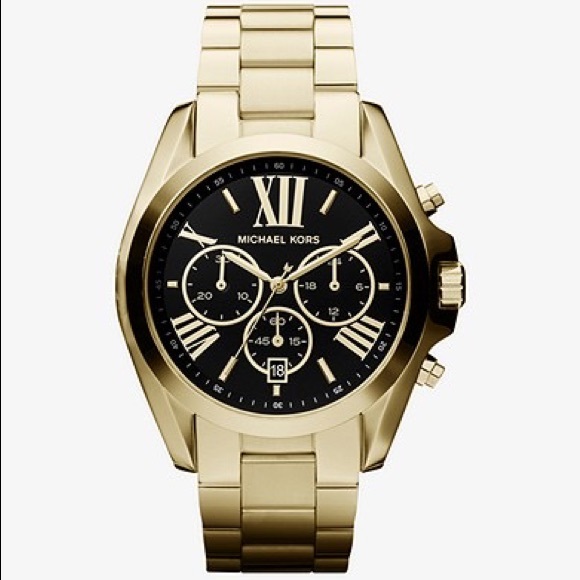 Michael Kors Accessories - Michael Kors Oversized Bradshaw Gold-Tone Watch